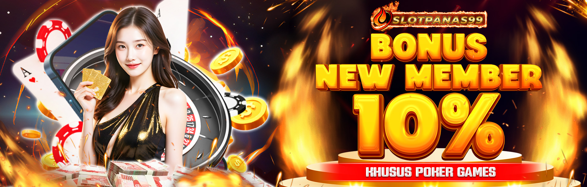 Bonus New Member Poker 10%