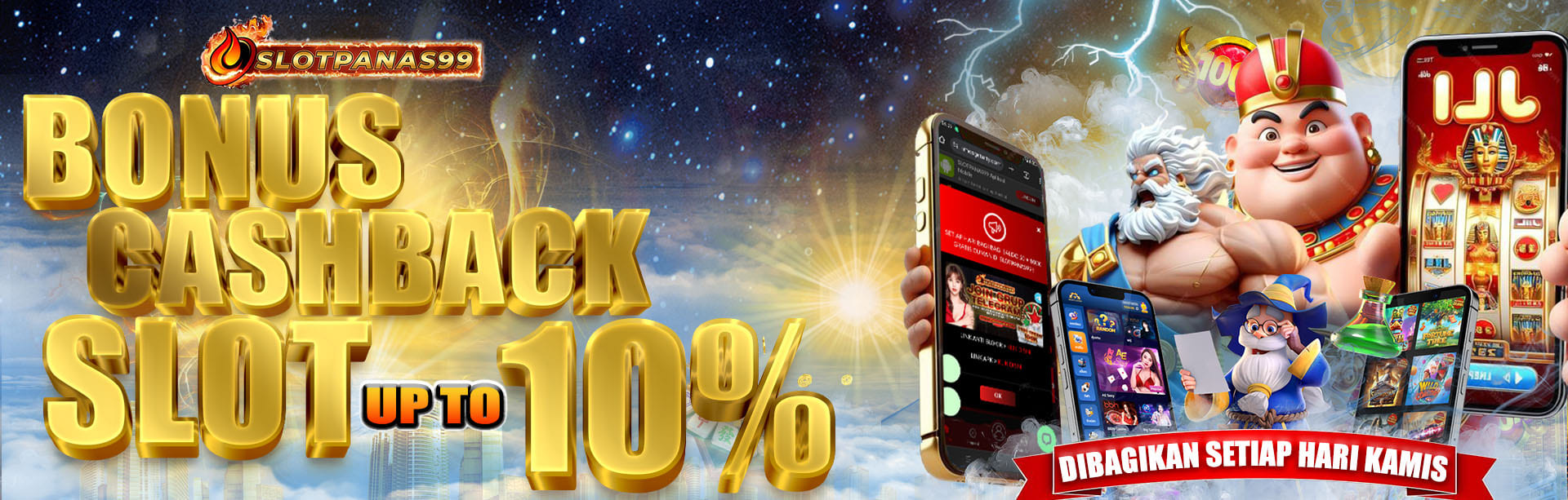 BONUS CASHBACK SLOT UP TO 10%