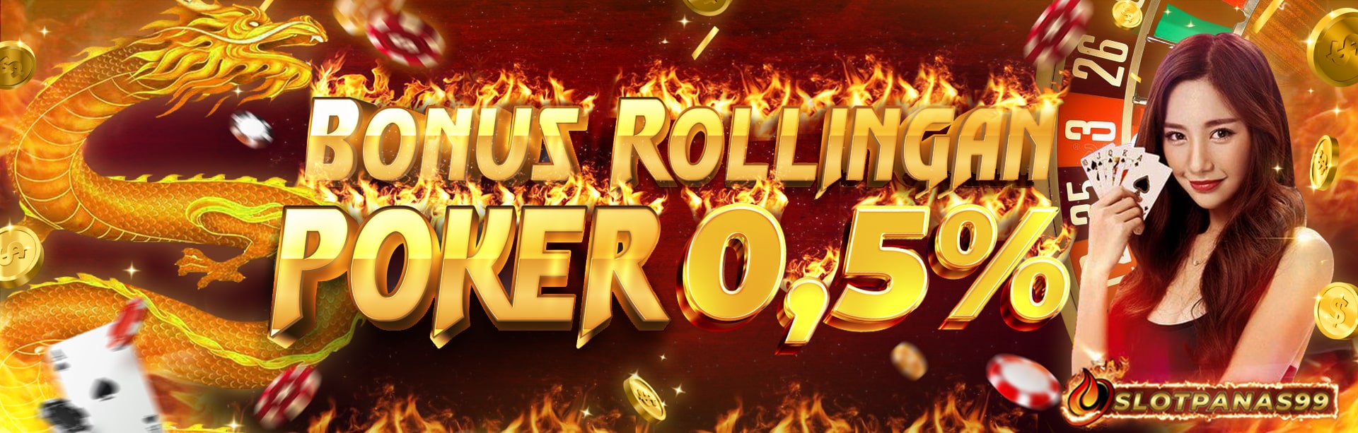 Bonus Rollingan Poker 0.5%